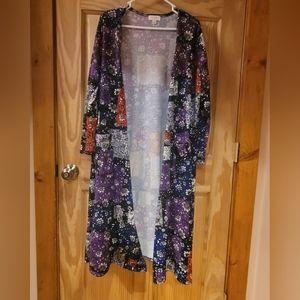 LulaRoe Patchwork Long Sweater Size M